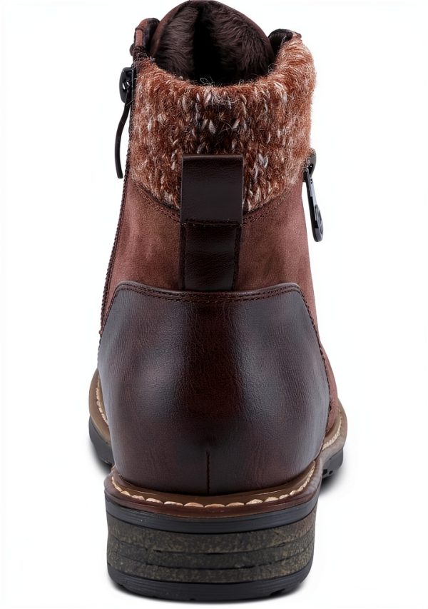 Patrizia Womens Hiking Booties Faux Leather Zipper Comfort-8