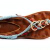 Patrizia Womens Rhinestone Sandals T Strap Floral Design-3