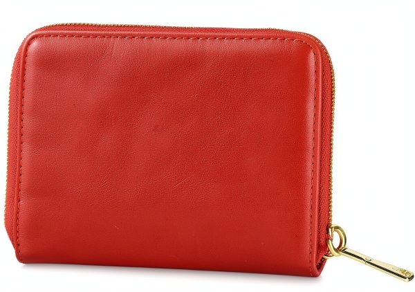 Faux Leather Womens Zipper Bag Two Compartments Solid-1