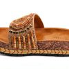 Patrizia Womens Slide Wedges Beaded Cork Sole Sandals-2