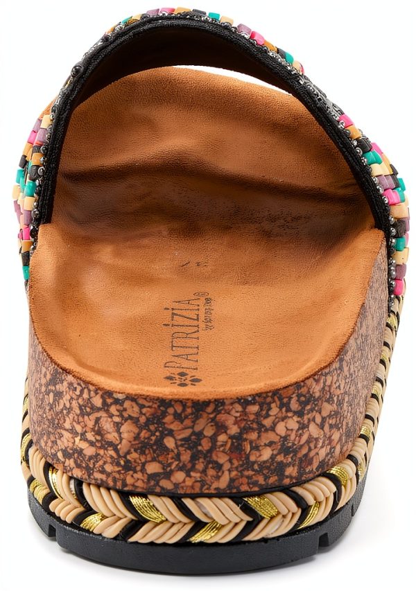 Patrizia Womens Slide Wedges Beaded Cork Wedge Sandals-5