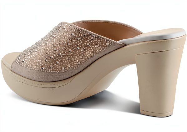 LAVINA Womens Heeled Sandals Crystal Platform Comfort-7