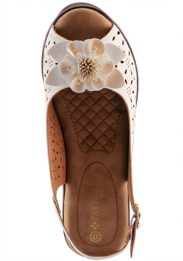Patrizia Womens Heeled Sandals Flower Design Adjustable-4