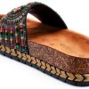 Patrizia Womens Slide Wedges Beaded Cork Wedge Sandals-8