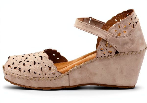 Patrizia Womens Wedge Sandals Laser Cut Vegan Comfort-2