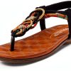 Patrizia Womens T Strap Rhinestone Sandals Comfortable-0