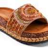 Patrizia Womens Slide Wedges Beaded Cork Sole Sandals-1