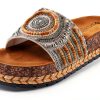 Patrizia Womens Slide Wedges Beaded Cork Sole Sandals-1