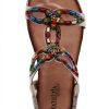 Patrizia Womens Platform Sandals Beaded Stretchy Strap-3