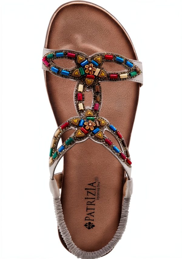 Patrizia Womens Platform Sandals Beaded Stretchy Strap-3