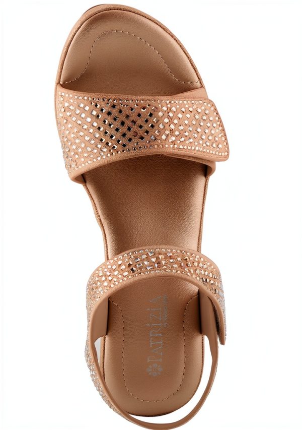 Patrizia Womens Platform Heels Crystal Strap Adjustable-4