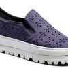 Patrizia Womens Loafers Microsuede Slip On Navy Black Tan-1