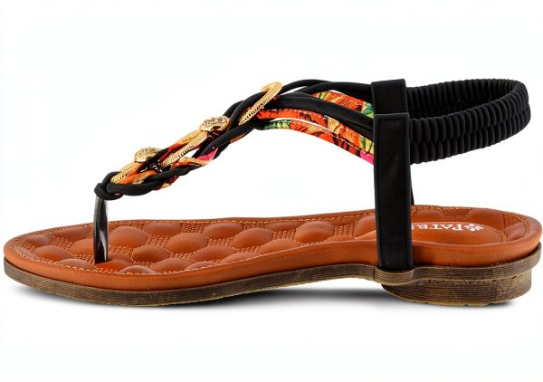 Patrizia Womens T Strap Rhinestone Sandals Comfortable-2