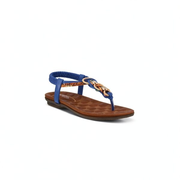 Patrizia Womens T Strap Rhinestone Sandals Comfortable-4