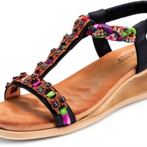 ZURI Womens Platform Sandals Synthetic Slip On Comfort-0