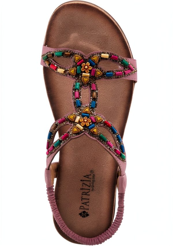 Patrizia Womens Platform Sandals Beaded Stretchy Strap-4