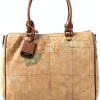 ALVIERO MARTINI Womens Geo Handbag Zip Closure Leather PVC-0