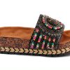 Patrizia Womens Slide Wedges Beaded Cork Wedge Sandals-6