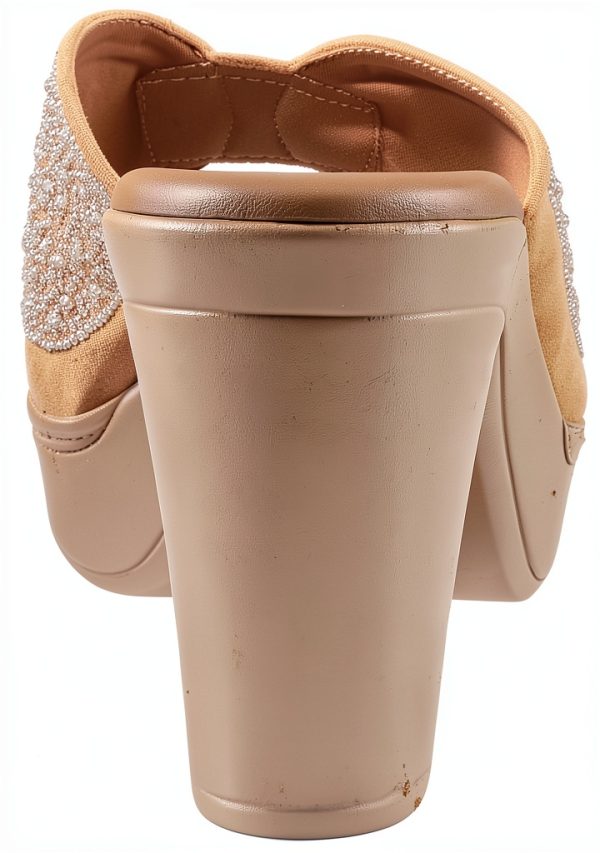LAVINA Womens Heeled Sandals Crystal Platform Comfort-4
