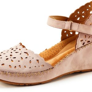 Patrizia Womens Wedge Sandals Laser Cut Vegan Comfort-0