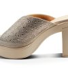 LAVINA Womens Heeled Sandals Crystal Platform Comfort-2