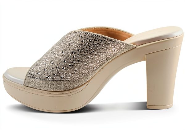 LAVINA Womens Heeled Sandals Crystal Platform Comfort-2