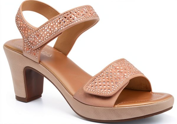 Patrizia Womens Platform Heels Crystal Strap Adjustable-2