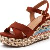 Patrizia SLOANE Wedge Sandals Suede Upper Buckle Closure-0