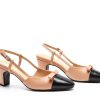 Pavo Womens Pumps Chunky Heel Slingback Nappa Lambskin-3