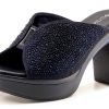 LAVINA Womens Heeled Sandals Crystal Embellishments Platform-0