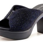 LAVINA Womens Heeled Sandals Crystal Embellishments Platform-0