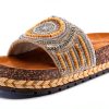 Patrizia Womens Slide Wedges Beaded Cork Sole Sandals-0