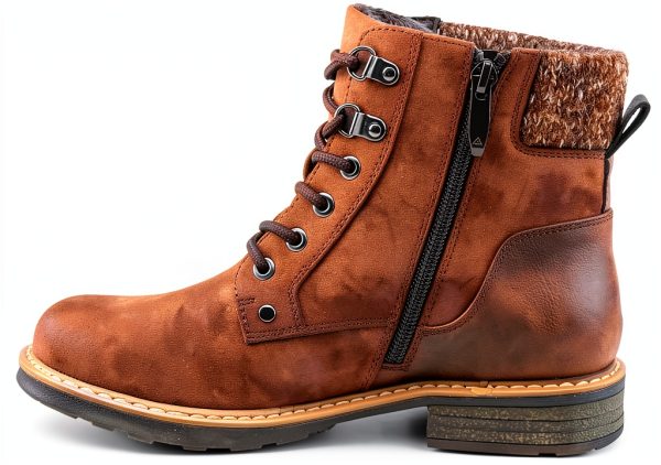 Patrizia Womens Hiking Booties Faux Leather Zipper Comfort-4