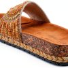 Patrizia Womens Slide Wedges Beaded Cork Sole Sandals-8