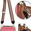 Bee Crossbody Bag Women Pu Leather Two Strap Shoulder Purse-6