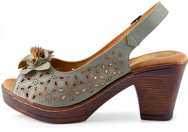 Patrizia Womens Sandals Flower Design Adjustable Buckle-2