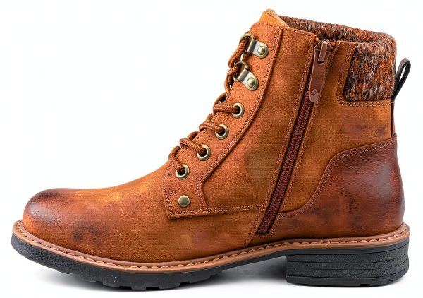 Patrizia Womens Hiking Booties Faux Leather Winter Boots-4
