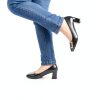 Ann Creek Womens Pumps Chunky Heel Square Toe Faux Leather-1