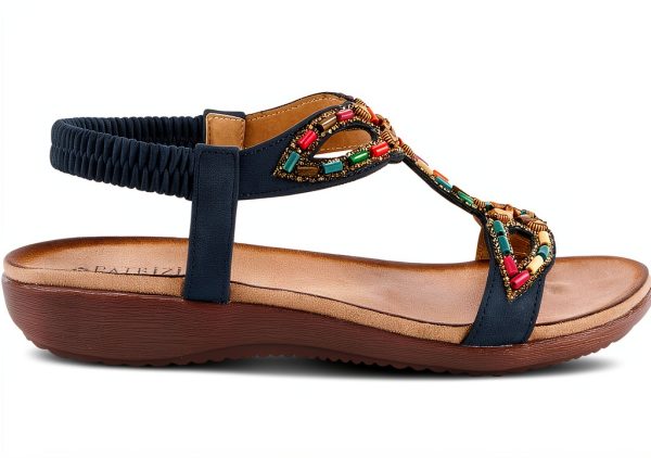 Patrizia Womens Platform Sandals Beaded Stretchy Strap-5