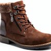 Patrizia Womens Hiking Booties Faux Leather Zipper Comfort-3