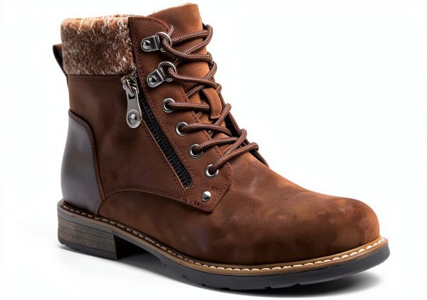 Patrizia Womens Hiking Booties Faux Leather Zipper Comfort-3