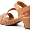 YADIEL Womens Heeled Sandals Crystal Strap Low Block Heel-7