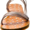 PATRIZIA PEPE Womens Silver Leather Shoes Size 8 5 7-1