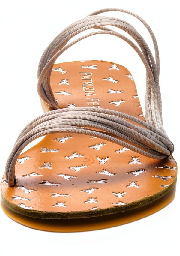PATRIZIA PEPE Womens Silver Leather Shoes Size 8 5 7-1