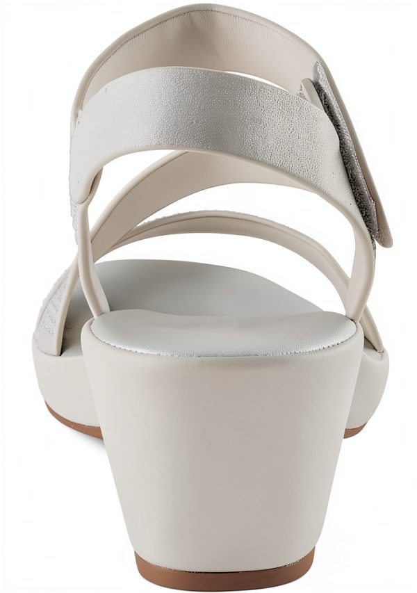 YADIEL Womens Heeled Sandals Crystal Strap Low Block Heel-4