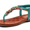 Patrizia Womens Rhinestone Sandals T Strap Floral Design-0