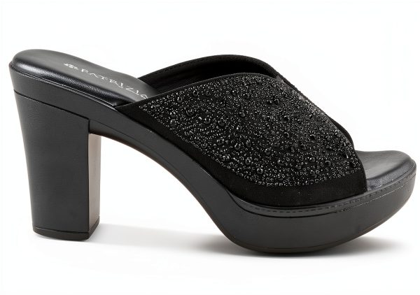 LAVINA Womens Heeled Sandals Crystal Embellishments Platform-5