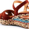 Patrizia SLOANE Wedge Sandals Suede Upper Buckle Closure-8