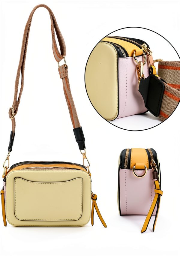 Bee Crossbody Bag Women Pu Leather Small Camera Purse-5