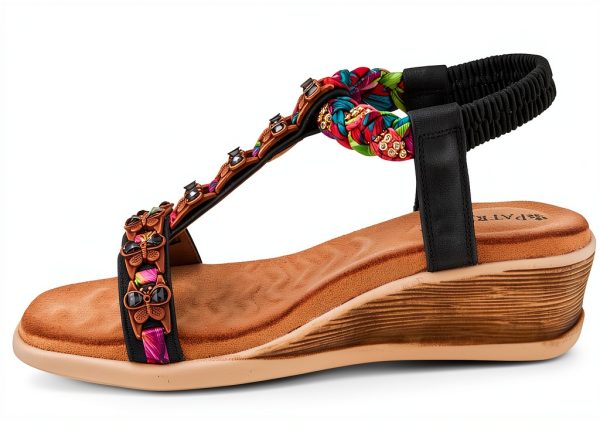 ZURI Womens Platform Sandals Synthetic Slip On Comfort-1